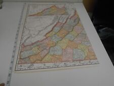 2 Page Map Virginia Circa 1889 - Rand McNally & Company's Indexed Atlas Of The picture