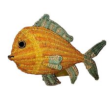 Adorable 18 Inch Rattan Wicker Colorful Fish ￼adorable picture
