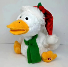 Gemmy Duck Goose Animated Christmas Carol Jingle Bells Plush 10” SEE VIDEO picture