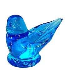BLUEBIRD OF HAPPINESS  BLUE GLASS  TERRA STUDIOS/ LEO WARD 1997 picture