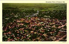 Aeroplane View of Fremont Nebraska Divided Unused Postcard 1931 picture