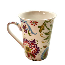 Kent Pottery Colorful Floral Teacup Coffee Mug  9 oz England picture