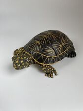 Vintage Land and Sea Nature Series Green Ceramic Tortoise Figurine, Read Desc. picture