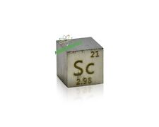 Scandium Metal Cube 10mm Density Cube 99.99% Pure for Element Collection picture