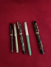 Lot Of 5 Vintage Fountain Pens for Restoration, Parts  or Repair picture