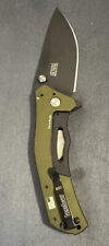 (1) 1870OLBLK Kershaw Knockout Sprinfield Arms Olive handle plain blade New Blem picture