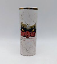 Rare Son Of Beast Tall Gold Gilded Shot Glass 2000 Kings Island Roller Coaster  picture