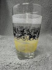 Vintage Libbey Glass 1950's HighBall Ice Tea Horse Buggy Pastoral Scene Large picture