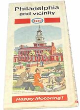 Esso Philadelphia and Vicinity Gas Station Travel Road Map March 1965 Vintage picture