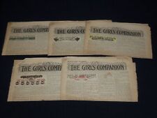 1907 THE GIRLS' COMPANION NEWSPAPER LOT OF 5 ISSUES - K 568 picture