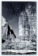 The Temple Of Sinawava Narrows Zion National Park Utah UT RPPC Photo Postcard picture