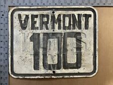 Vermont state highway 100 route marker road sign 15x12 1950s S555 picture