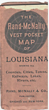 c. 1900 - Rand McNally Vest Pocket Map of Louisiana picture