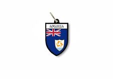 keychain key chain ring flag national souvenir shield anguilla picture