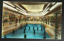 SS Normandie Normandy Interior Indoor Swimming Pool Postcard Steamship Hamon picture