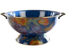 MACKENZIE CHILDS  FLOWER MARKET  Everything Bowl - LAPIS 13″ dia., 16.5″ wide, picture