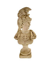 Mars God Bust Roman Symbol of War Statue Plaster Vintage Old World Decor picture