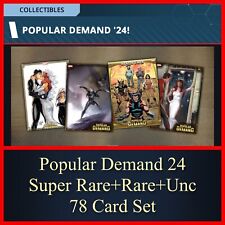 POPULAR DEMAND ‘24-SUPER RARE+RARE+UNC 78 CARD SET-TOPPS MARVEL COLLECT picture