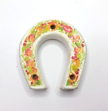 Small Decorative Horseshoe Hand Painted Collectible Vintage Souvenir Rare Old picture