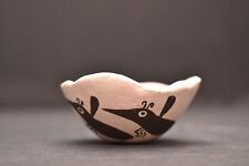 Small Emma Lewis Acoma Pueblo Native American Mosquito Pottery Pictorial Pot picture