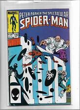 PETER PARKER, THE SPECTACULAR SPIDER-MAN #100 1985 NEAR MINT- 9.2 3454 KINGPIN picture