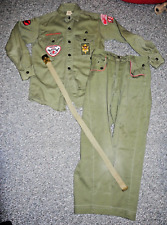 Vintage Boy Scout 1960s Uniform Shirt and pants & Belt, Baltimore MD picture