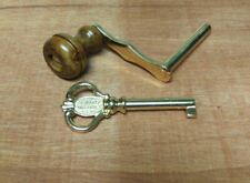 Genuine Howard Miller Grandfather Clock Door Key and Winding Crank - New Style  picture