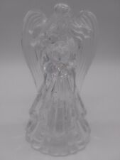 Heavy weight glass angel candle holder/ 7