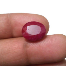 Fabulous Red Ruby Faceted Oval Shape 11 Crt Red Ruby Loose Gemstone picture