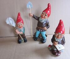 Vintage lot of 3 Heissner Gnomes. W Germany picture