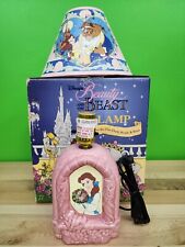 Vintage Disney Beauty & The Beast Lamp Belle Glows in the Dark RARE WITH BOX HTF picture