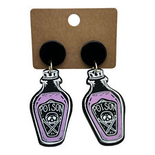 Purple Poison Bottle Earrings picture