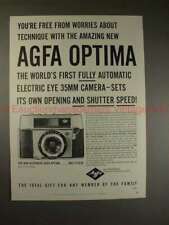 1959 Agfa Optima Camera Ad - Free From Worries, NICE picture