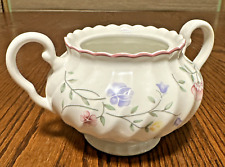 1x Johnson Brothers China Sugar Bowl No Lid Summer Chintz Floral Pink Edged Nice picture