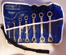 1970's Duro Indestro Stubby 7 pc. Metric Box Wrench Set 84296 w/Pouch NEW USA picture