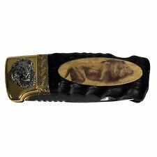 VTG Franklin Mint The Official AFRICAN LION Collector Knife  - Artist Ray Beers picture