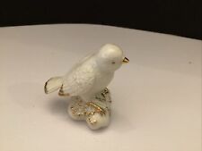 Distinctively Lefton Geo Z Lefton Porcelain Song Bird with Rich Gold Trim  picture