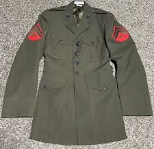 Mens Military Jacket DSCP by Crown Clothing Co. Size 37S Dark Green/Olive Green picture