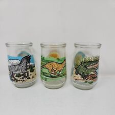World Wildlife Fund Endangered Species Welchs Jelly Jam Jars Glasses Set of 3 picture