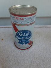 PABST BLUE RIBBON NO BOTTOM FLAT TOP TOPS  CHEAP  BEER CAN CANS EMPTY UP picture