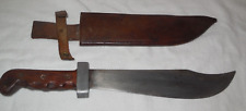 RARE WW2 AUSTRALIAN BOWIE FIGHTING KNIFE & LEATHER SHEATH picture