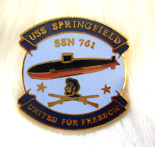 USS Springfield SSN 761 Lapel Pin Los Angeles Class US Navy Submarine Souvenir picture