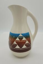 Vintage Sioux Pottery Signed Yellow Elk Larger Vase Pitcher 11