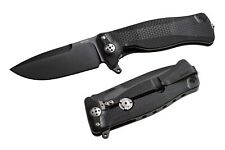LionSteel Knives SR11 Frame Lock SR11A BB Black Sleipner Steel Black Aluminum picture