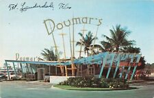 Fort Lauderdale Florida, Doumar's Drive In Restaurant Advertising, VTG Postcard picture