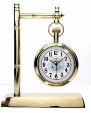 Beautiful Vintage Brass Desk Clock Table Clock Antique Nautical watch new picture