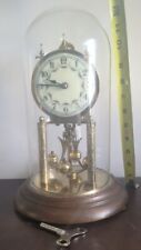 Working Vintage 1953  Euramca Trading  Anniversary Clock  Germany Key Glass Dome picture