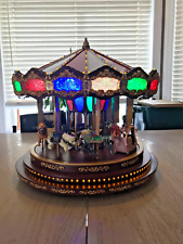 Mr. Christmas Marquee Deluxe Carousel 40 Songs Holiday Xmas LED Light Open Box picture