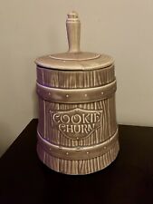 Awesome Vintage Collectible McCoy Ceramic Cookie Jar  “Cookie Churn” picture