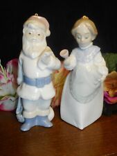 LLADRO FIGURE ORNAMENTS SANTA & MS CLAUS BELL RINGER SANTA NAUGHTY OR NICE LIST picture